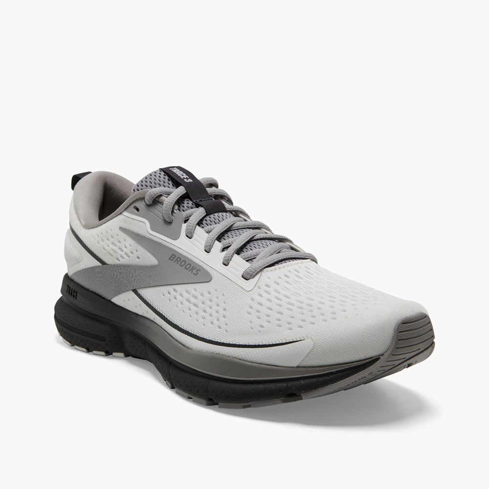 Chaussures Running Route Brooks Trace 3 Blanche Homme | PST-0093837